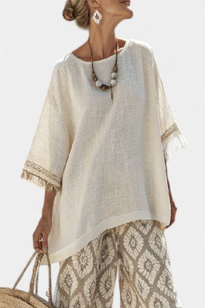 Alverra | Ensemble Haut Sophistiqué & Pantalon Décontracté