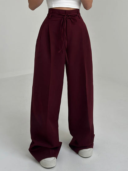 Josephine | Pantalons Taille Haute à Jambes Larges