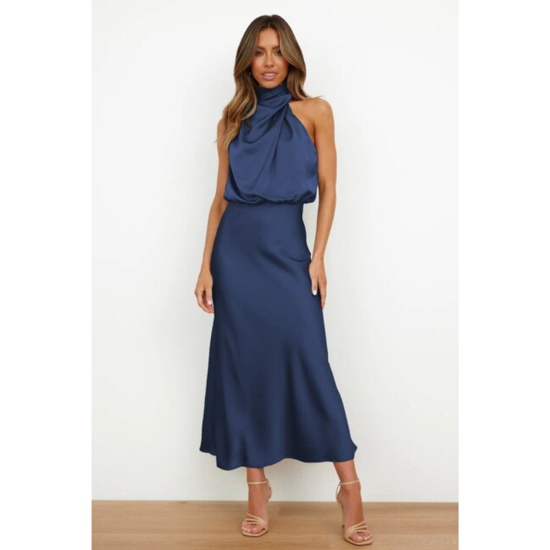 Robe de Soirée licol pour femme | Midi