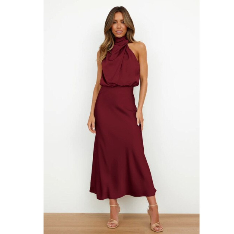 Robe de Soirée licol pour femme | Midi