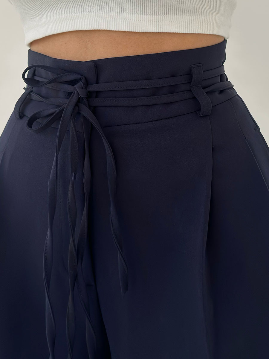 Josephine | Pantalons Taille Haute à Jambes Larges