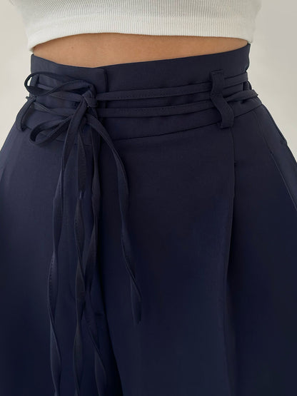 Josephine | Pantalons Taille Haute à Jambes Larges