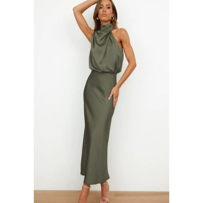 Robe de Soirée licol pour femme | Midi