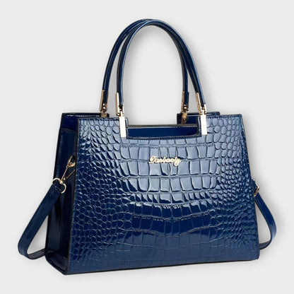 Gianna Boutique - Sac à Main en Cuir Croco Brillant
