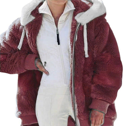 Alexa | Veste d'Hiver avec Capuche et Fermeture Éclair