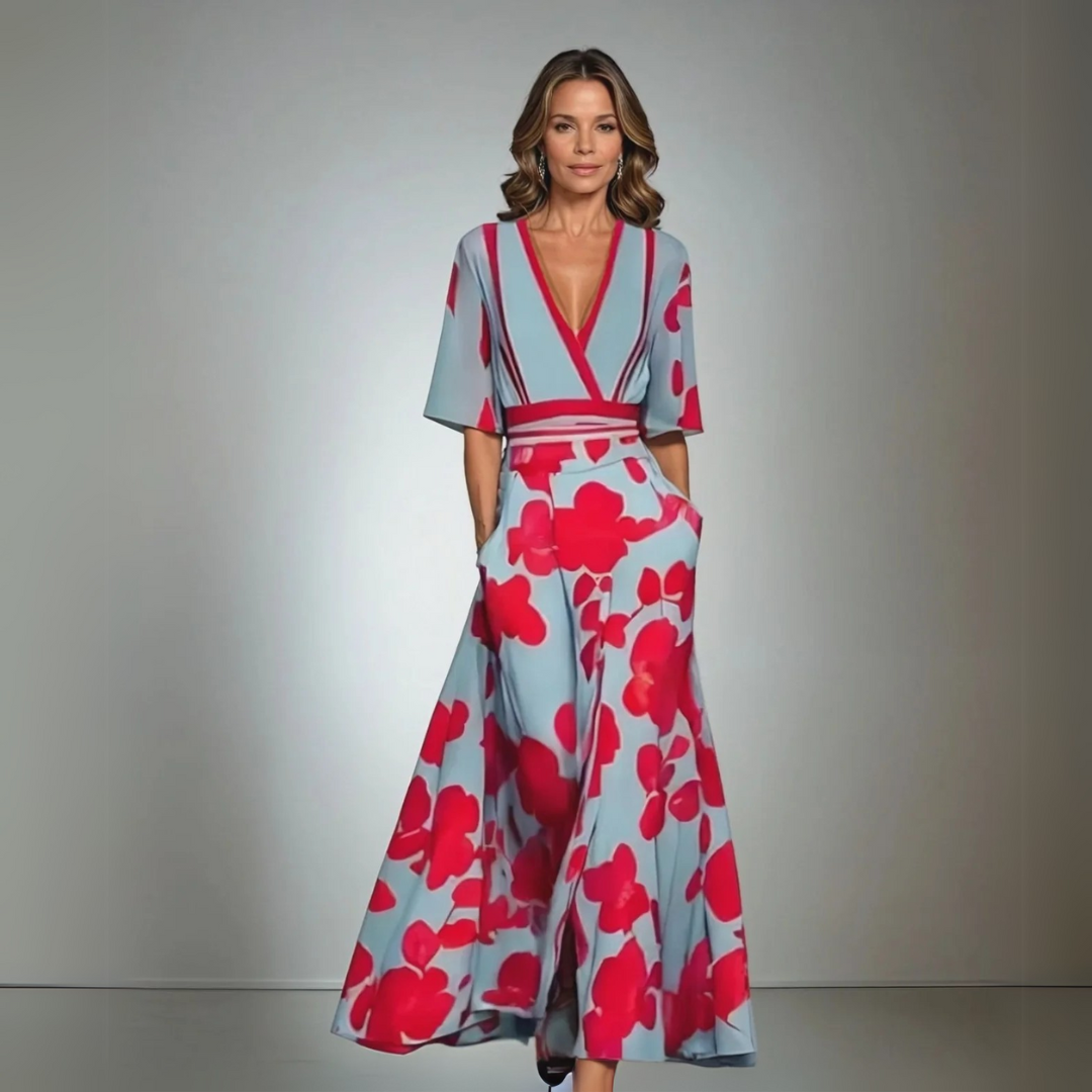 Ruby - Robe Élégante avec Motif Floral