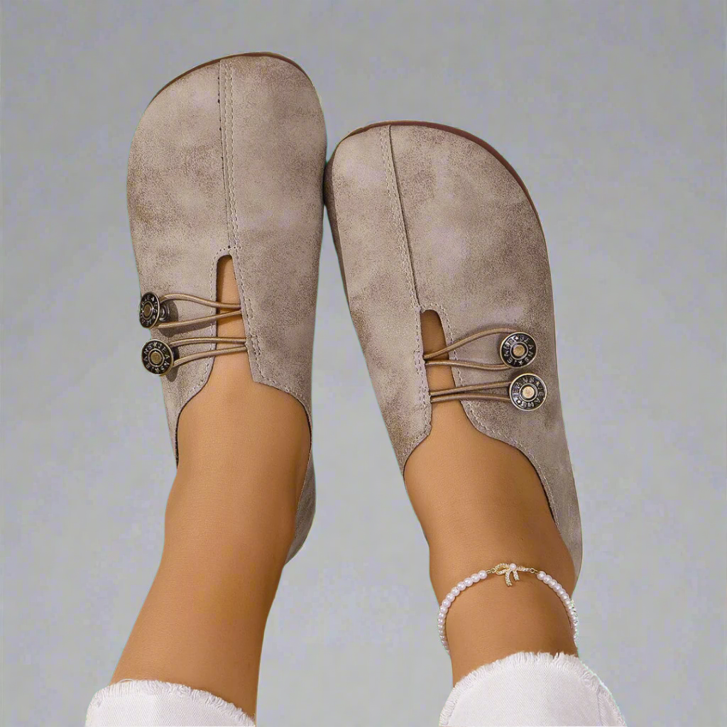 Kreszentia | Mocassins en cuir de chèvre suédé de haute qualité