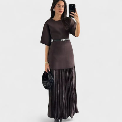 Andrea - Robe Maxi Plissée