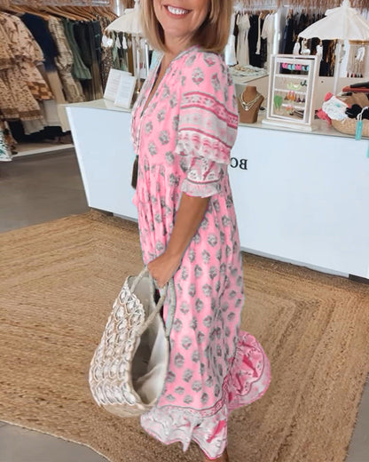 Inès | Robe boheme Chic pour femme | Maxi