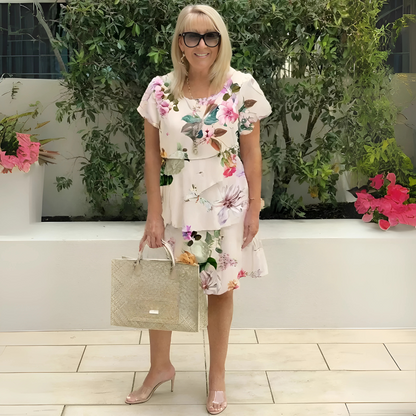 Lina™ - Robe Fluide avec Imprimé Floral