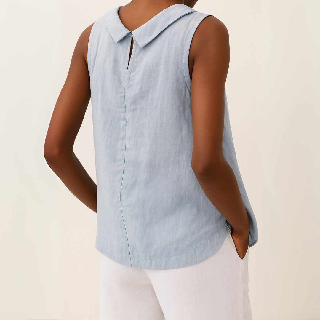 BLOUSE EN LIN SANS MANCHES DAJA
