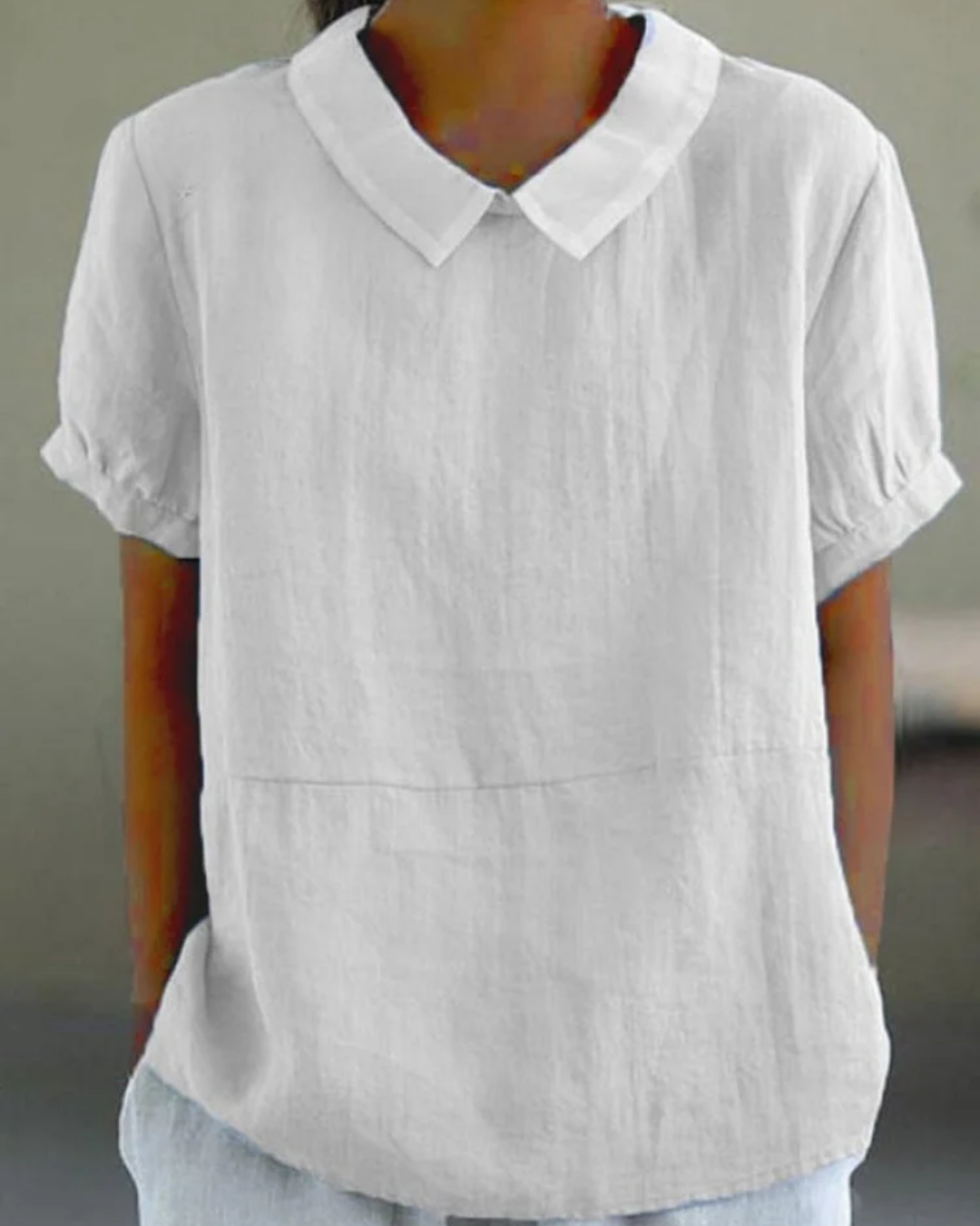 Beatrix | Chemise en Coton-Lin à Fleurs Rétro