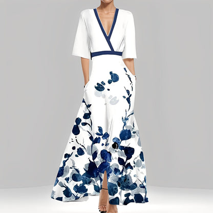 Geneviève - Robe florale élégante pour femmes