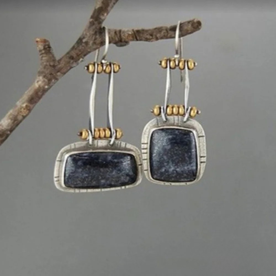 Boucles d'oreilles vintage en argent intemporel