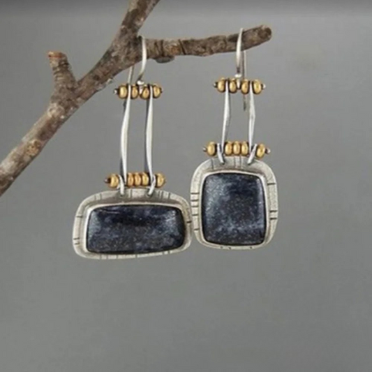 Boucles d'oreilles vintage en argent intemporel