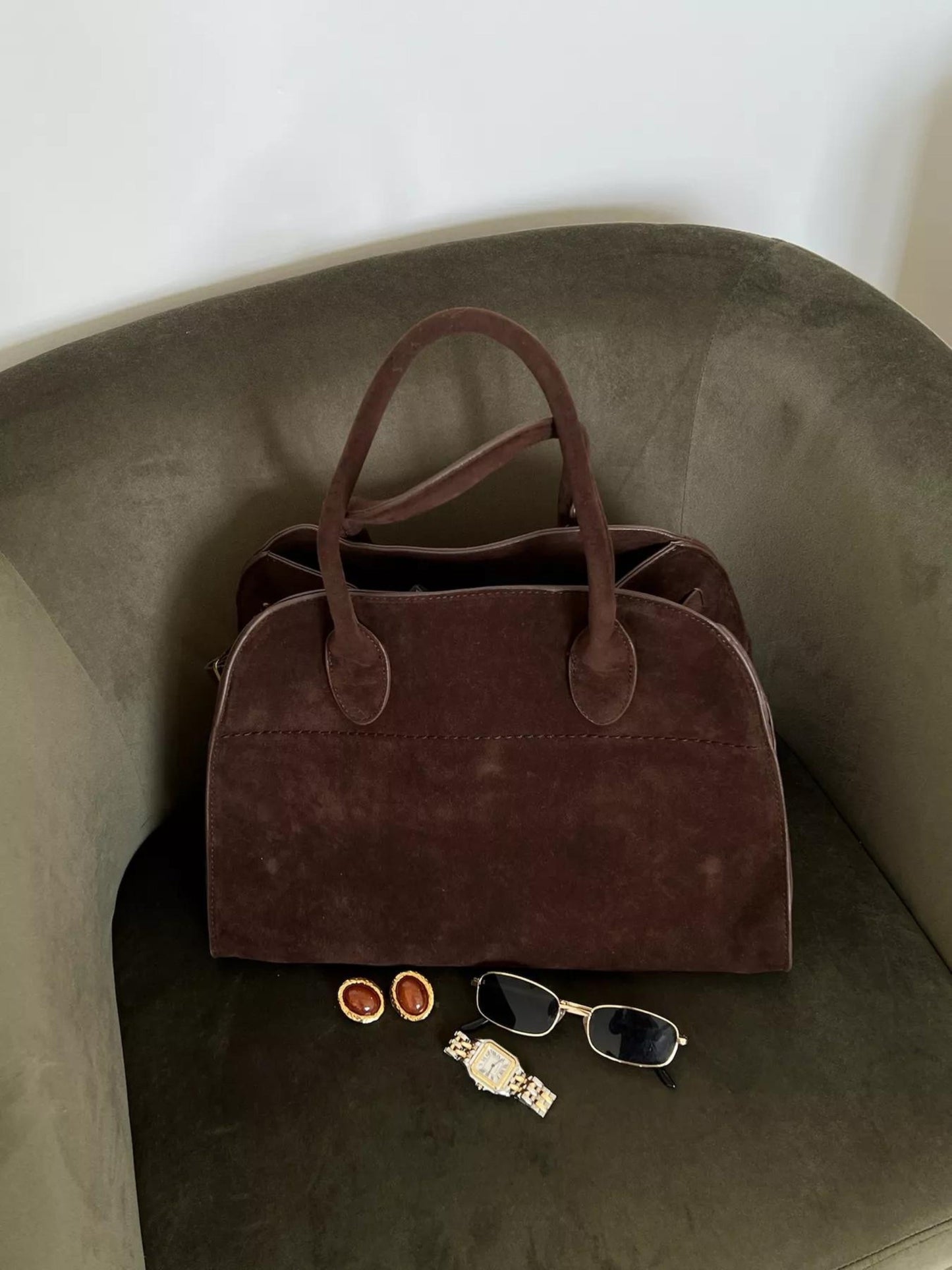 Luisa | Sac Quotidien Minimaliste en Cuir Suédé