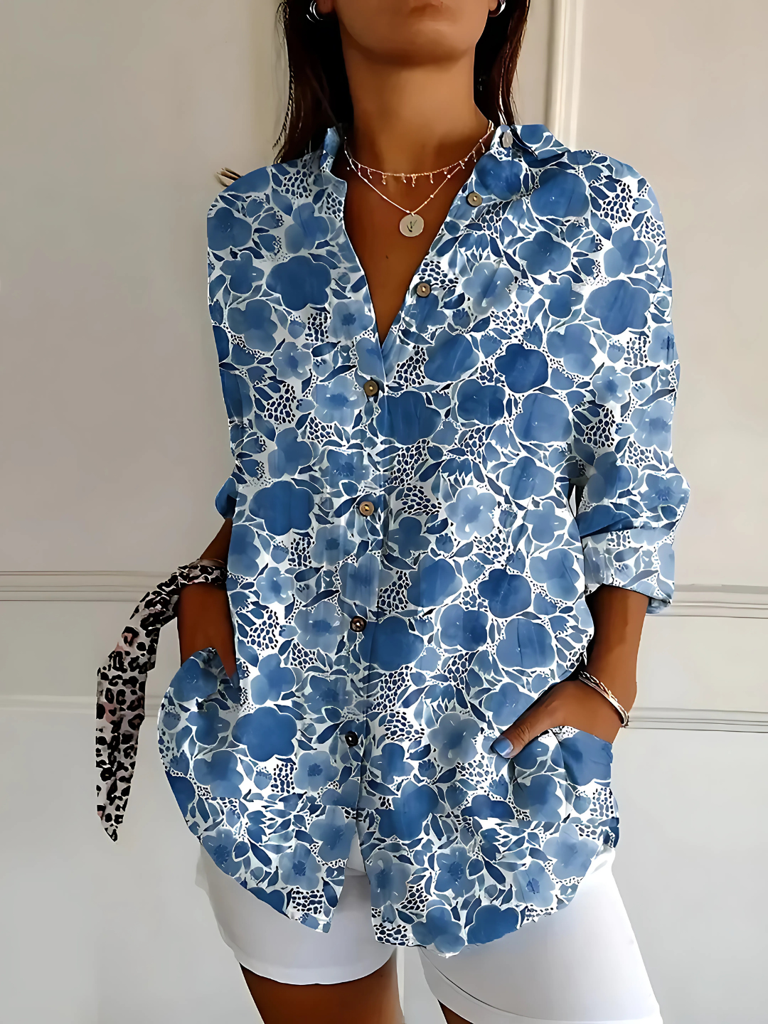 Yllona – Blouse Détendue à Boutons