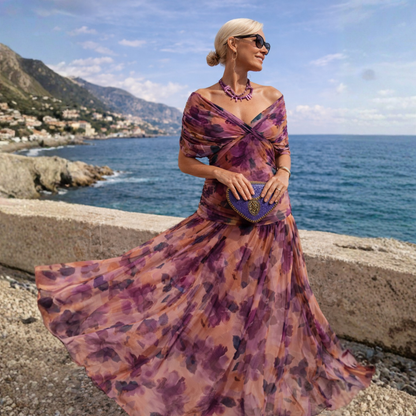 Mikaela - Robe Maxi Off-Shoulder
