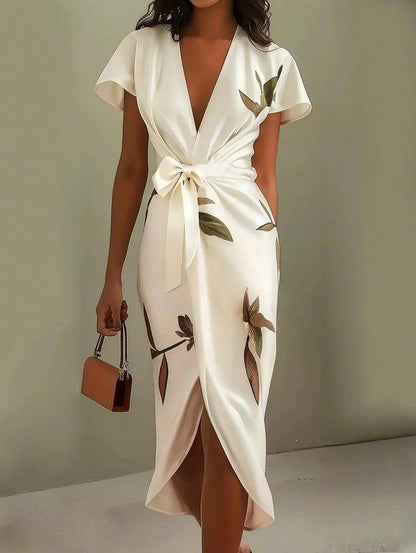 Elin™ | Robe Wrap Florale Élégante