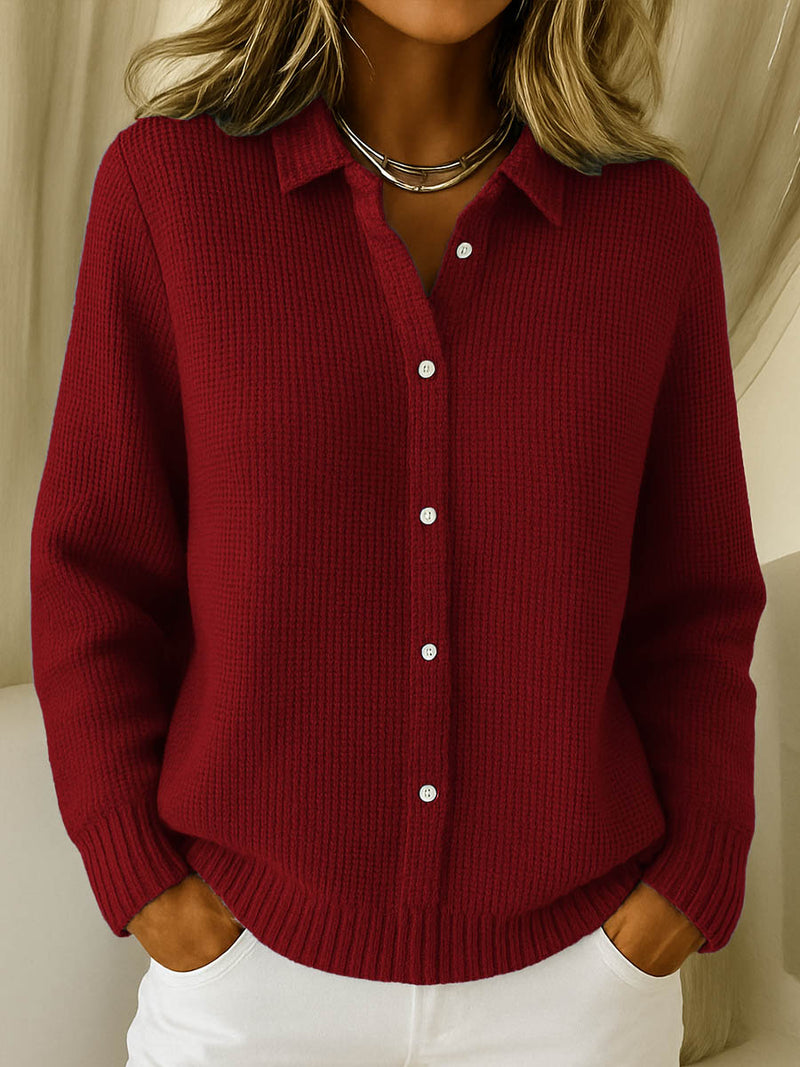 NATALIA – BLOUSE EN TRICOT RIBBÉ DOUCE