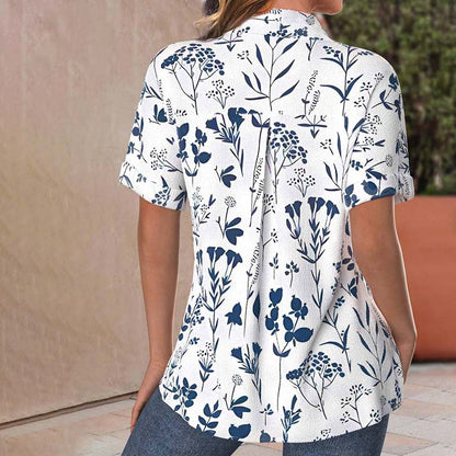 BETTY | BLOUSE CASUAL AVEC IMPRIMÉ DE FEUILLES