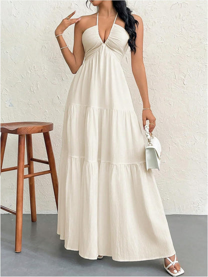 Robe Maxi Fluide Élégante - Coupe Flatteuse et Confortable