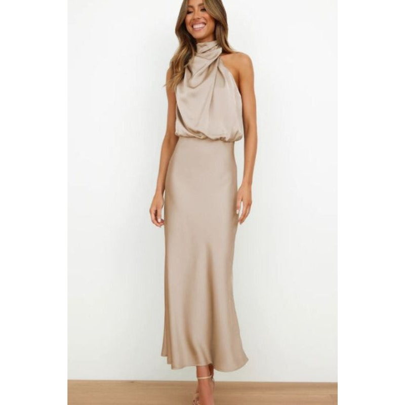 Robe de Soirée licol pour femme | Midi