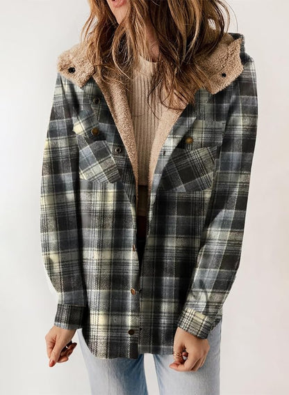 Veste en Flanelle à Carreaux Elvessa