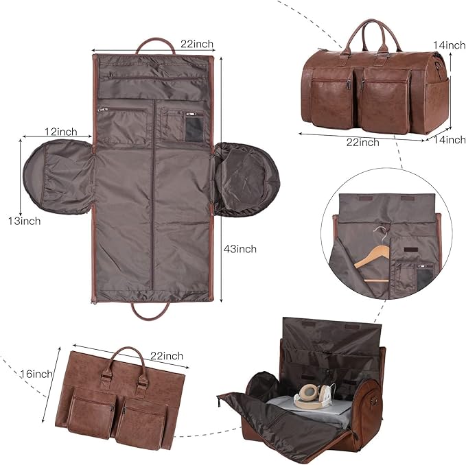 Lillfrid | Sac de Week-end Classique avec Touche Vintage
