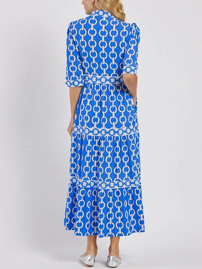 Juliette ~ Robe Midi avec Détail de Chaîne
