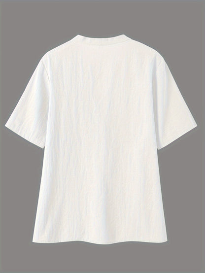 Sharron - Blouse Élégante à Col V avec Boutons