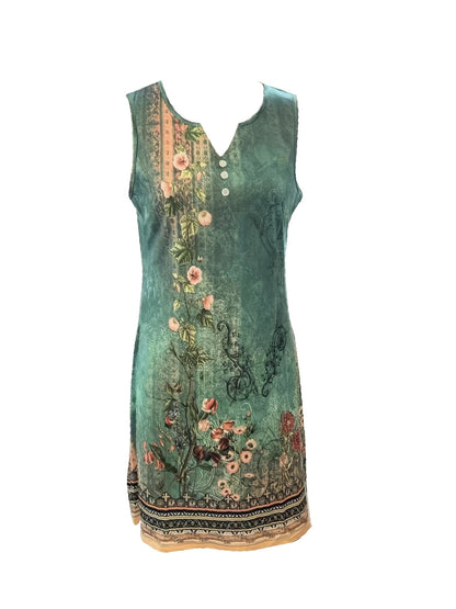 Harmoni - Robe à Coupe Florale avec Décolleté Notched
