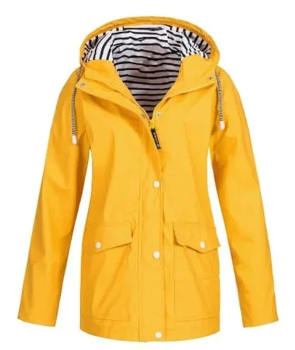 Ilektra - Veste Élégante Imperméable à Manches Longues avec Capuche