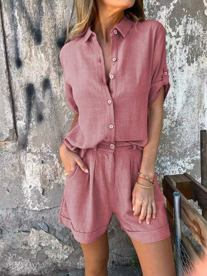 Jolie – Ensemble en Coton-Lin Élégant