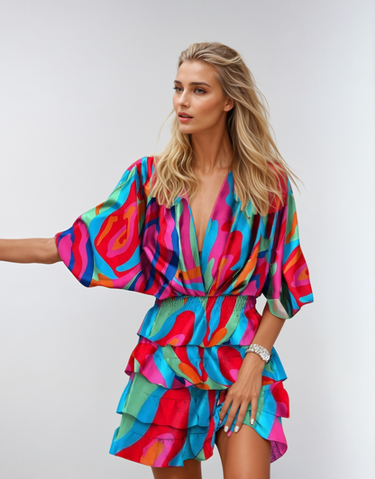 Robe Midi Fleurie - Élégance Intemporelle