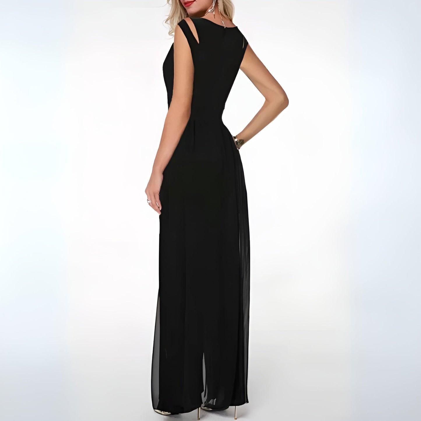 Robe de soirée sans manches pour femme | Midi