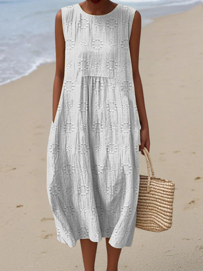 Rosa | Embroidered Midi Dress