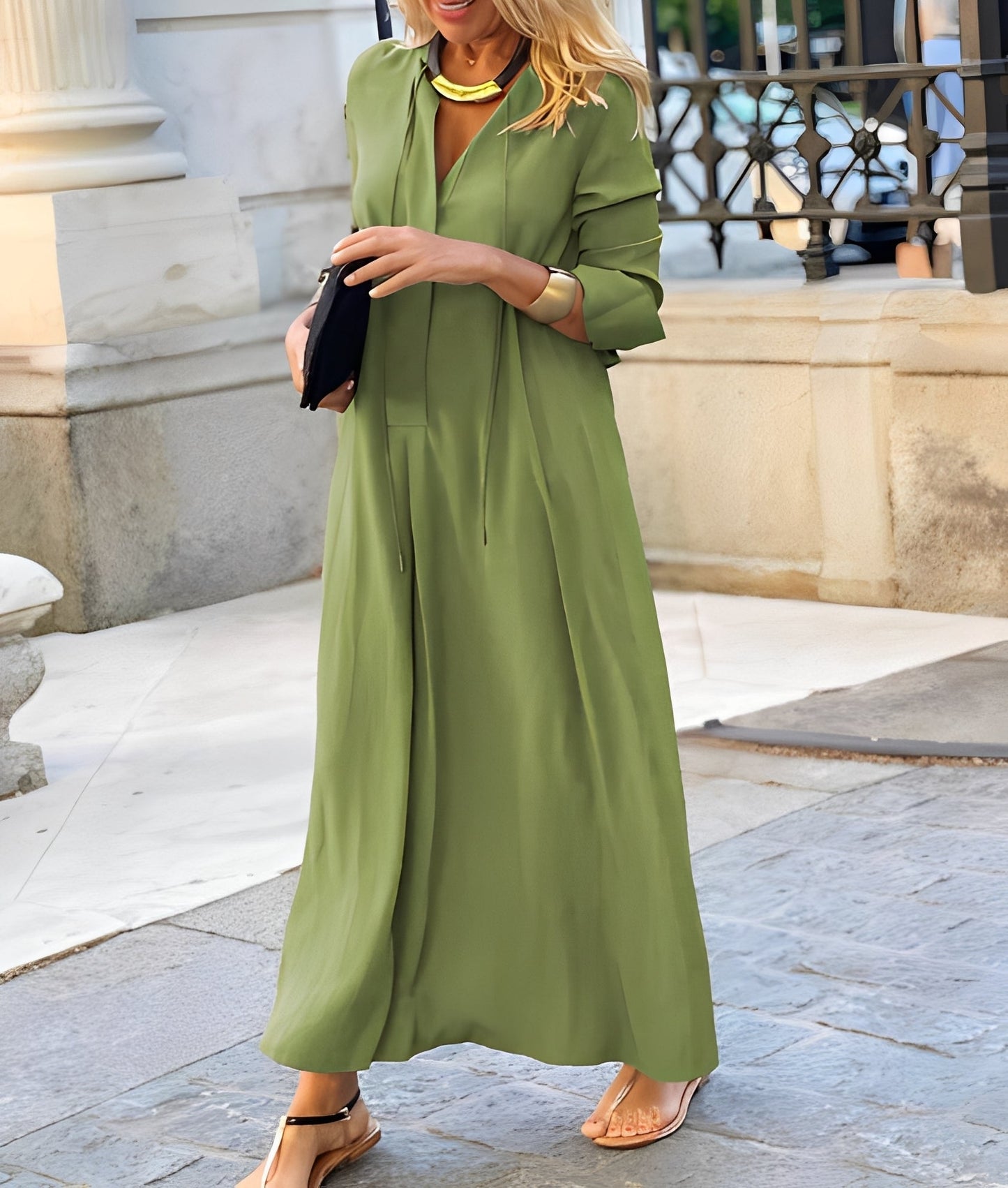 Nicole - Robe maxi décontractée et fluide pour femmes