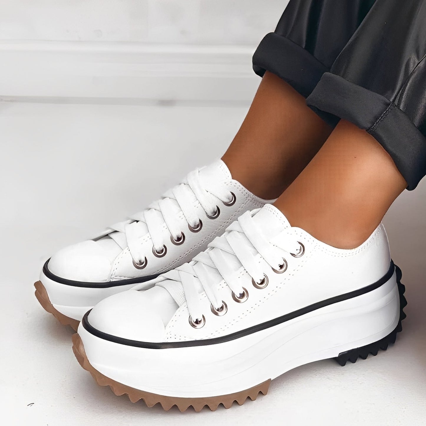 Caitlyn - Chaussures élégantes à semelle épaisse pour femme