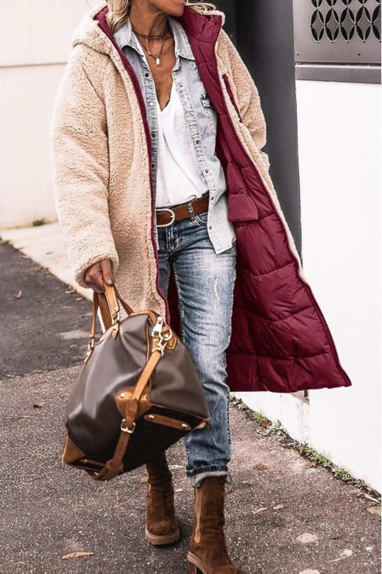 Sasha™ - Manteau Réversible Élégant Premium