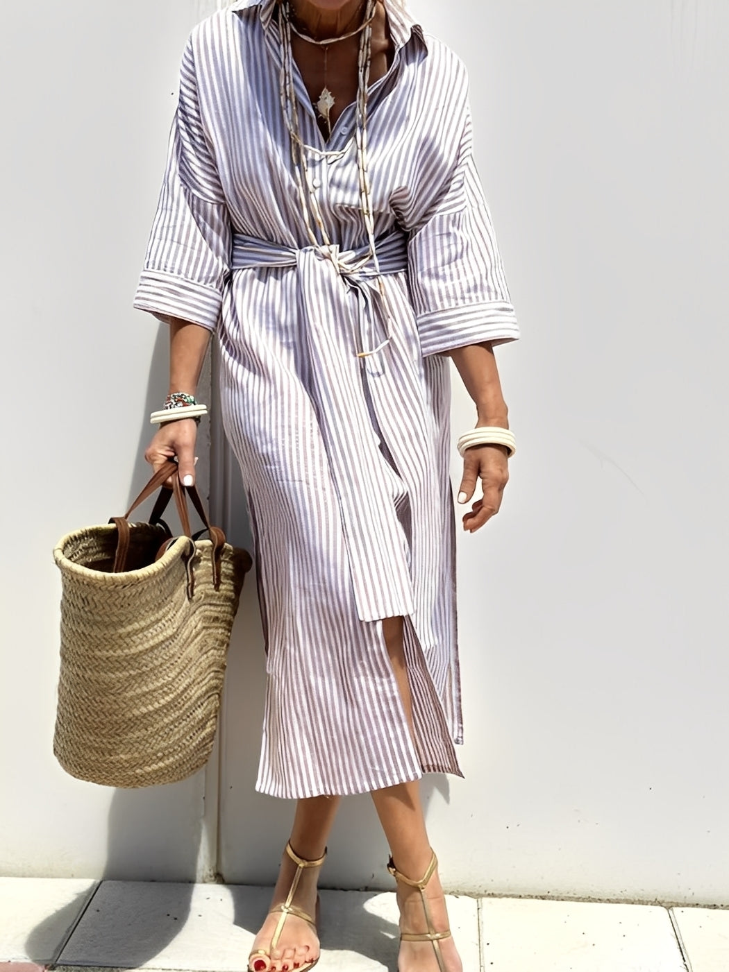 Amélie - Robe rayée classique pour femmes