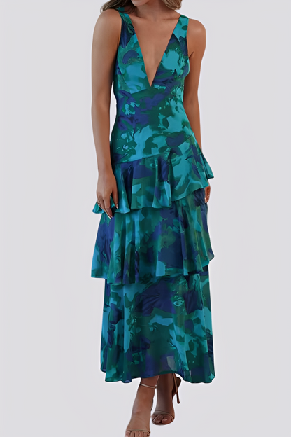 Tiffany - Robe maxi élégante avec un col halter pour femmes