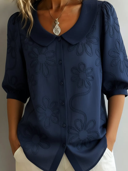 Aurélie — Blouse légère à fleurs élégance naturelle