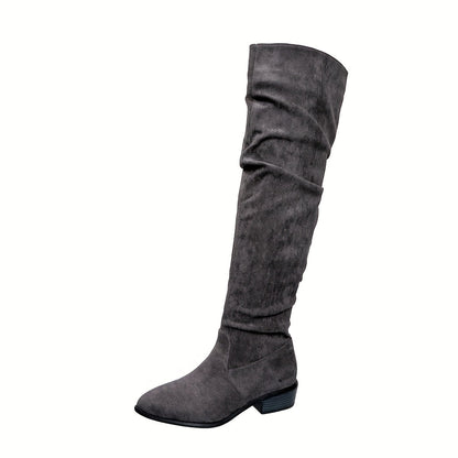 Bottes longues pour femmes à la mode, polyvalentes, au-dessus du genou