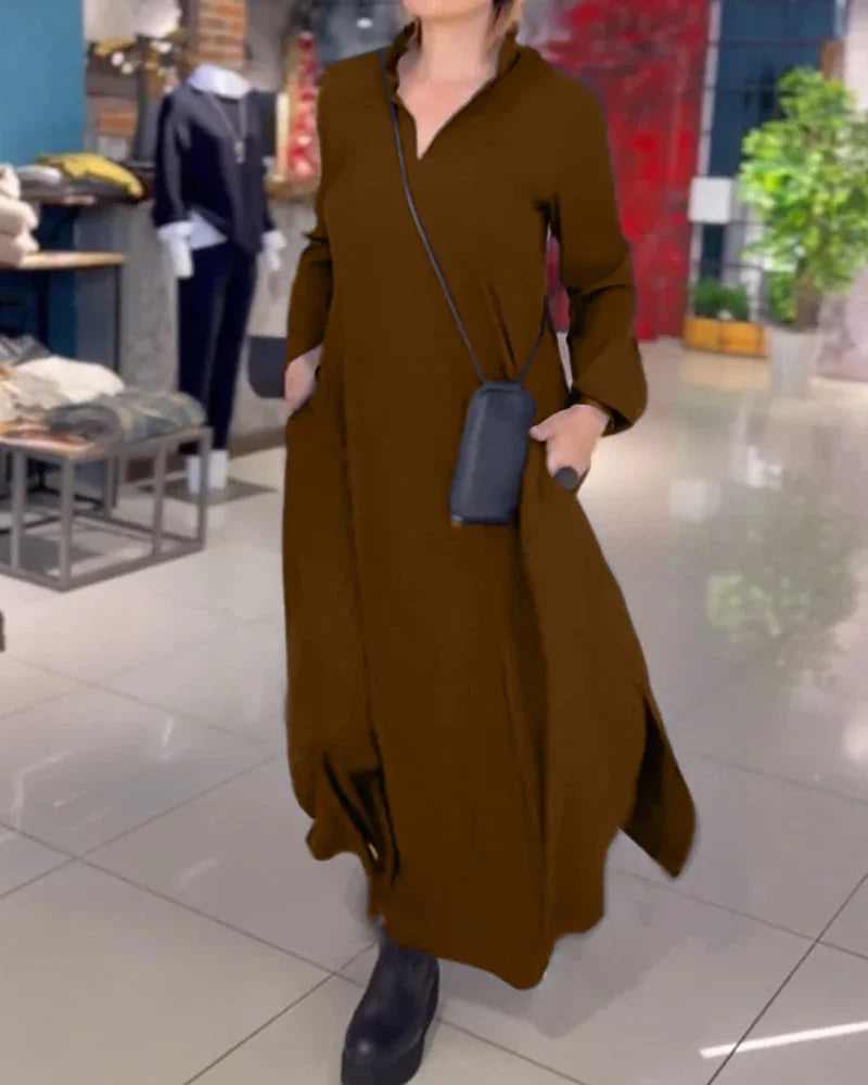 Helena™ | Robe longue et ample avec fentes latérales