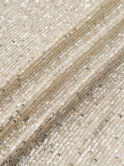 Robe À Paillettes col rond Soirée Pour Femme | Mini
