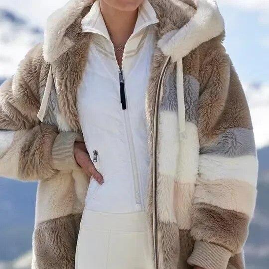 Alexa | Veste d'Hiver avec Capuche et Fermeture Éclair