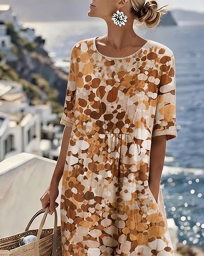 Robe ample imprimée