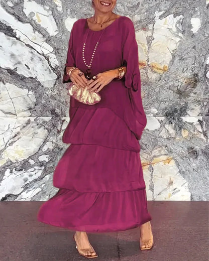 Evelyn - Robe élégante en georgette