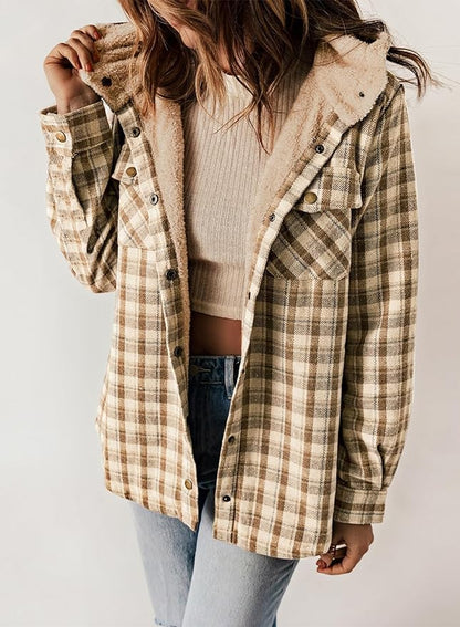 Veste en Flanelle à Carreaux Elvessa